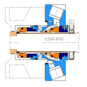 CSW-610 Compact Double Mechanical Seal – High-Performance Design