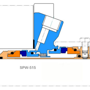 SPW-515 Stationary Pusher Wet Double Cartridge Mechanical Seal