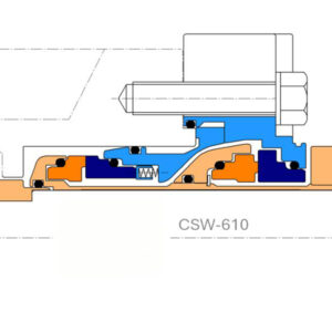 CSW-610 Compact Double Mechanical Seal – High-Performance Design