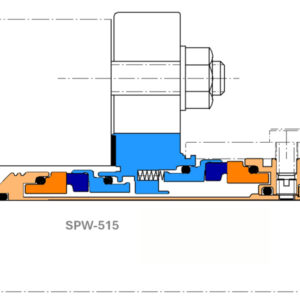 SPW-515 Stationary Pusher Wet Double Cartridge Mechanical Seal