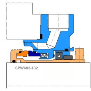 Durable Single Cartridge Mechanical Seal SPW682-132